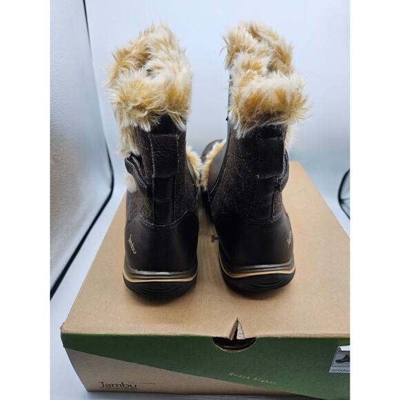 Jambu Women's‎ Eskimo Dark Brown Boots Fur Lined Size 9.5 New with Box Zip Up - Picture 3 of 10